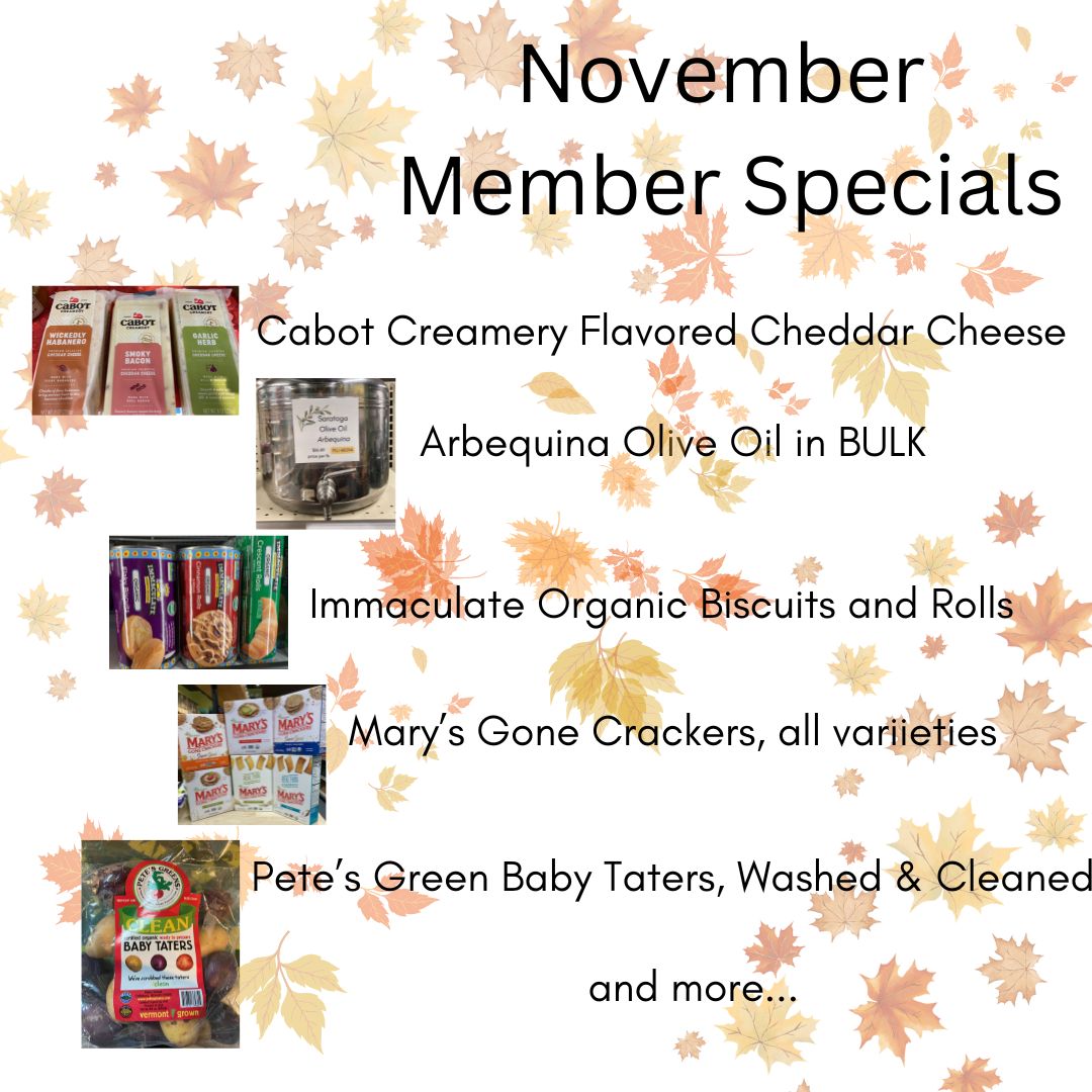 November Member Specials